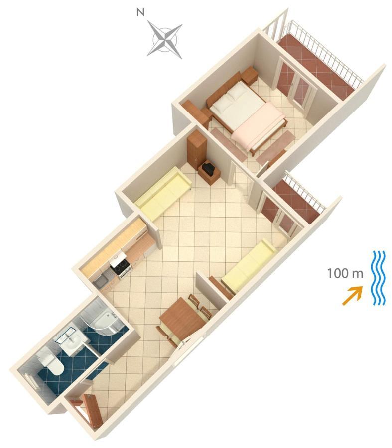 Apartments By The Sea Podgora, Makarska - 2593 Extérieur photo